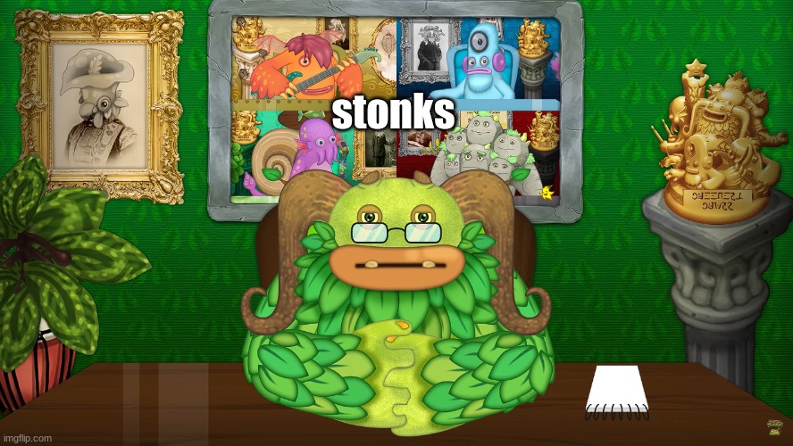 Stonks | stonks | image tagged in entbrat meeting | made w/ Imgflip meme maker