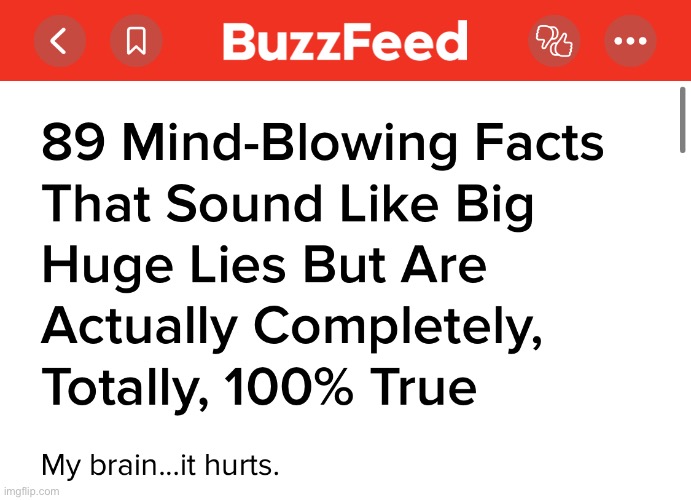 This is 100% the most clickbait headline I’ve ever seen | made w/ Imgflip meme maker