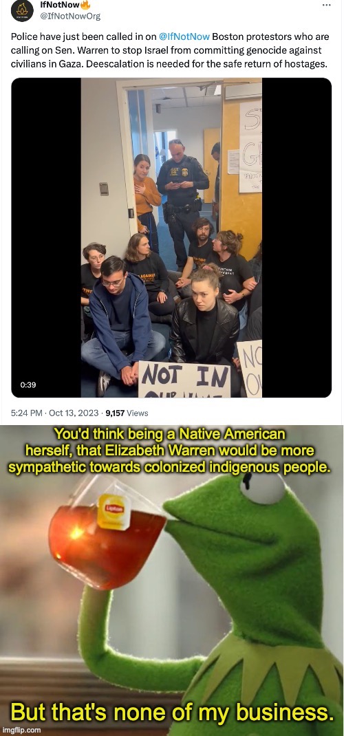 I don't regret a single snake emoji I've ever sent. | image tagged in elizabeth warren,israel,palestine,native american,snake | made w/ Imgflip meme maker