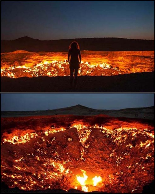 ' Door To Hell '  Turkmenistan | image tagged in hell,turkmenistan | made w/ Imgflip meme maker