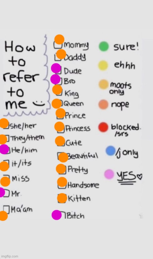 How To Refer To Me :) | image tagged in how to refer to me | made w/ Imgflip meme maker