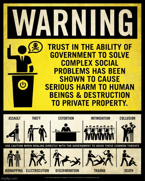Government Warning | image tagged in government,warning,anti government,anti-government,warning label,label | made w/ Imgflip meme maker