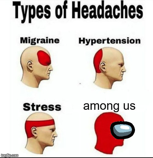 okay | among us | image tagged in types of headaches meme | made w/ Imgflip meme maker