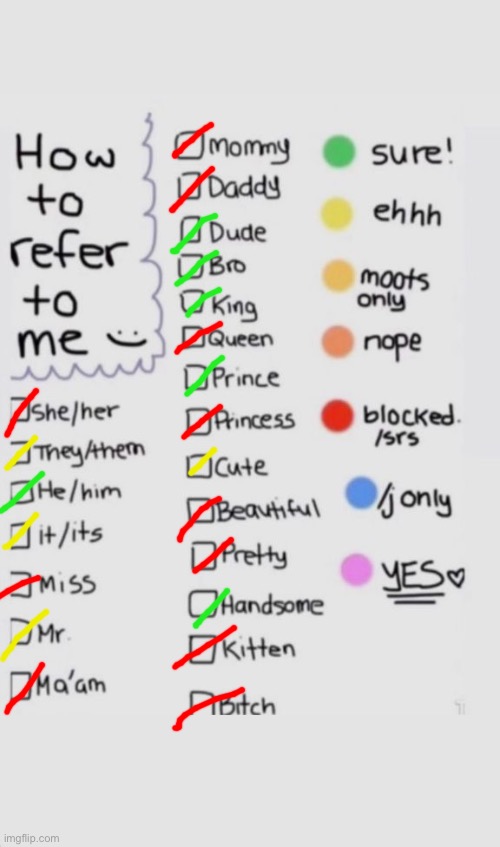 How To Refer To Me :) | image tagged in how to refer to me | made w/ Imgflip meme maker