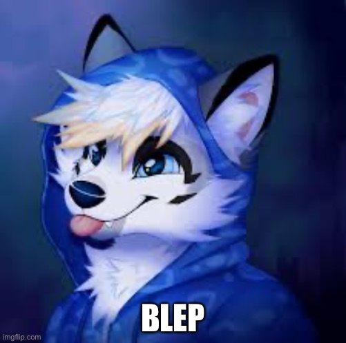 Does anyone know who made this art? | BLEP | image tagged in furry blep,shitpost,cute,furry | made w/ Imgflip meme maker