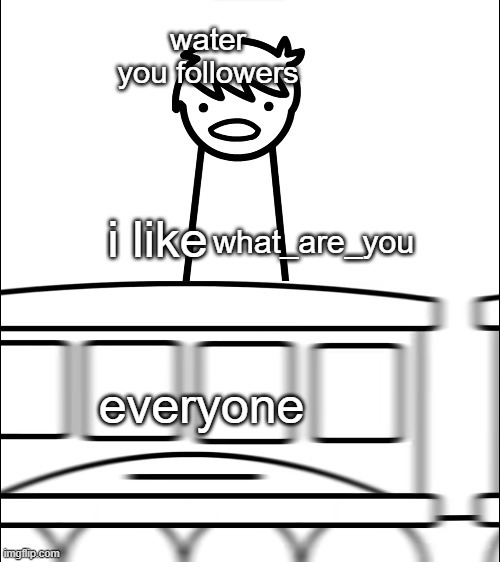 . | water you followers; what_are_you; everyone | image tagged in i like ____ | made w/ Imgflip meme maker