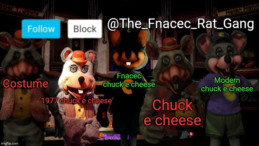 High Quality The_Fnacec_Rat_Gang announcement template Blank Meme Template