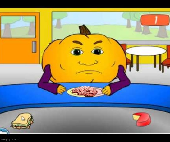 funny pumpkin eating something | image tagged in pumkin | made w/ Imgflip meme maker