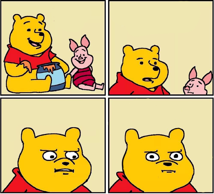 High Quality POOH CHEERS Blank Meme Template