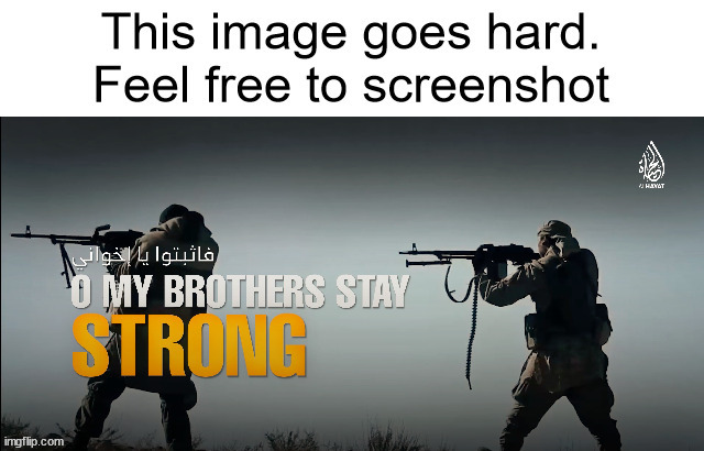 ISIS this image goes hard | image tagged in isis this image goes hard | made w/ Imgflip meme maker