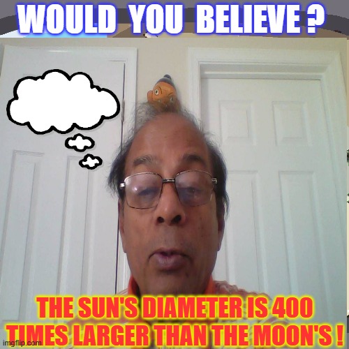Moon can hide the Sun | WOULD  YOU  BELIEVE ? THE SUN'S DIAMETER IS 400 TIMES LARGER THAN THE MOON'S ! | image tagged in memes,pepperidge farm remembers | made w/ Imgflip meme maker
