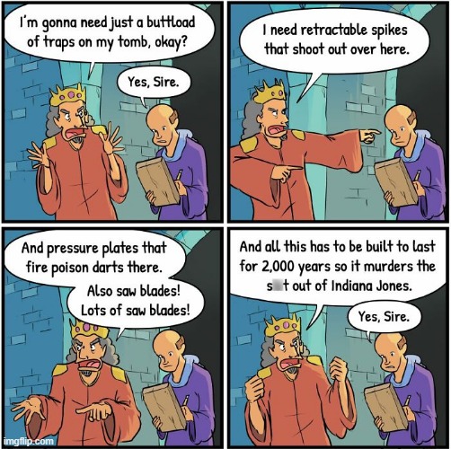 Not Robbing My Tomb | image tagged in comics | made w/ Imgflip meme maker