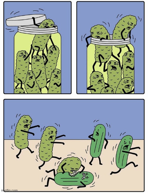 Zombie Pickles | image tagged in comics | made w/ Imgflip meme maker