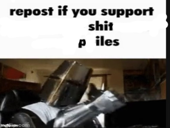 Repost if you support shit piles Blank Meme Template