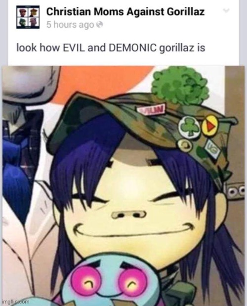 Noodle happi | image tagged in gorillaz,a | made w/ Imgflip meme maker