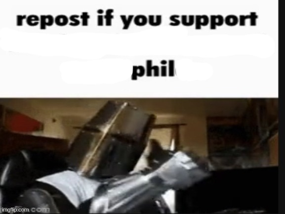 High Quality Repost if you support phil Blank Meme Template