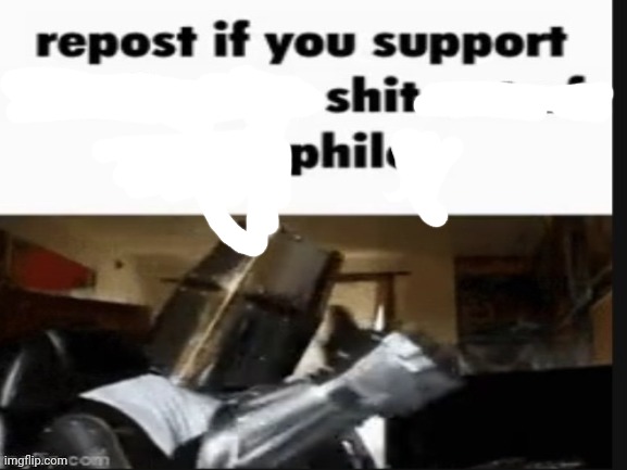Repost if you support shit phil Blank Meme Template