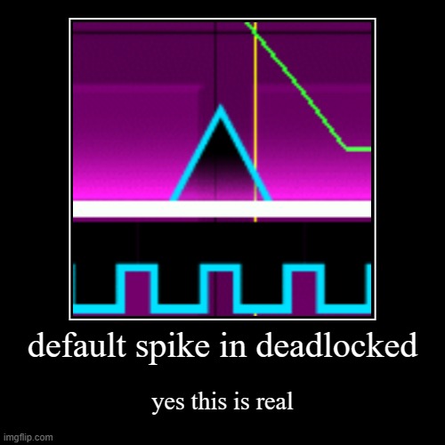 :3 | default spike in deadlocked | yes this is real | image tagged in funny,demotivationals | made w/ Imgflip demotivational maker