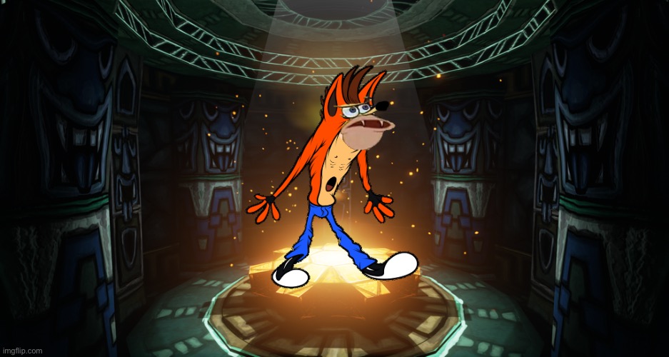 Savage Crash Bandicoot | image tagged in savage crash bandicoot | made w/ Imgflip meme maker