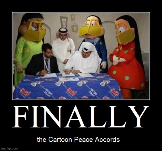 This can help make a lot of former enemies friends | image tagged in vince vance,middle east,arabs,demotivational,memes,cartoon | made w/ Imgflip meme maker
