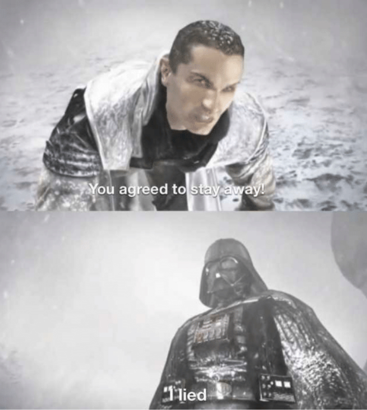 Vader lie Blank Meme Template