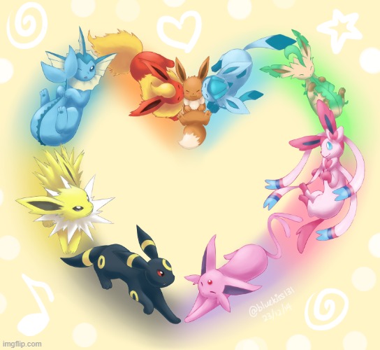 for sylc, uni, and you all <3 | image tagged in eevee heart | made w/ Imgflip meme maker