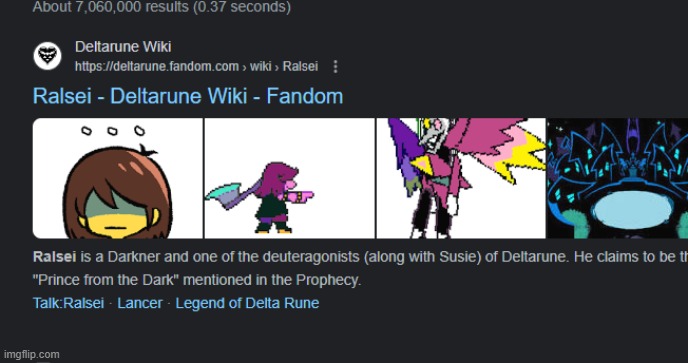 gotta love how none of the pictures are ralsei | made w/ Imgflip meme maker