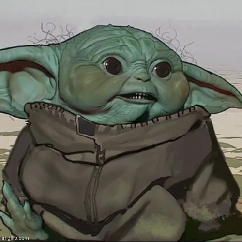 That was an actual baby yoda design | made w/ Imgflip meme maker