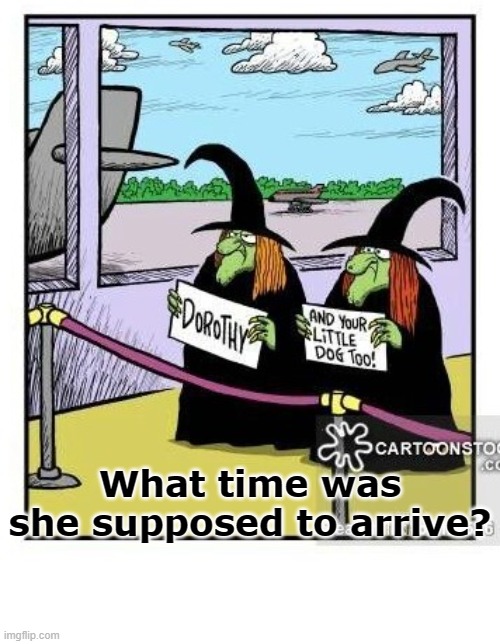 halloween | What time was she supposed to arrive? | image tagged in funny memes | made w/ Imgflip meme maker