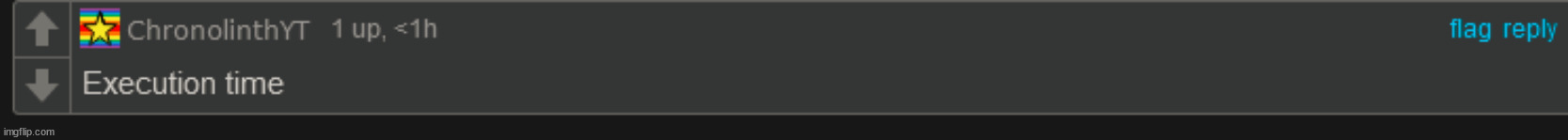 politics users when someone supports palestine: | image tagged in excecution time comment | made w/ Imgflip meme maker