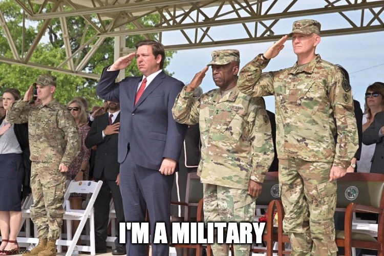 I'M A MILITARY | made w/ Imgflip meme maker