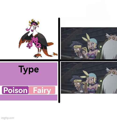 An Interesting but illogical Pokémon-Type combination... | image tagged in memes,blank starter pack,pokemon | made w/ Imgflip meme maker