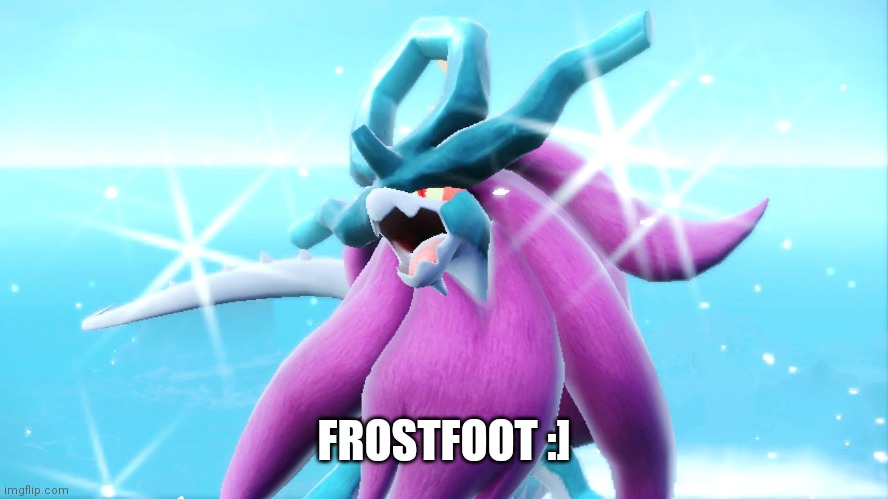 Just gonna share this screenshot I took cuz ITS SO FRICKIN COOL | FROSTFOOT :] | made w/ Imgflip meme maker