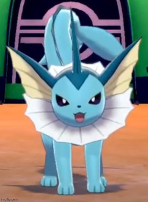 Angry Vaporeon | image tagged in angry vaporeon | made w/ Imgflip meme maker