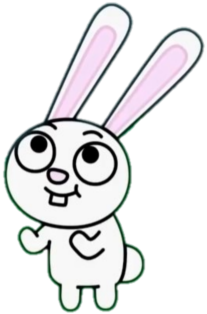 High Quality Pibby Bunny Is Happy Blank Meme Template