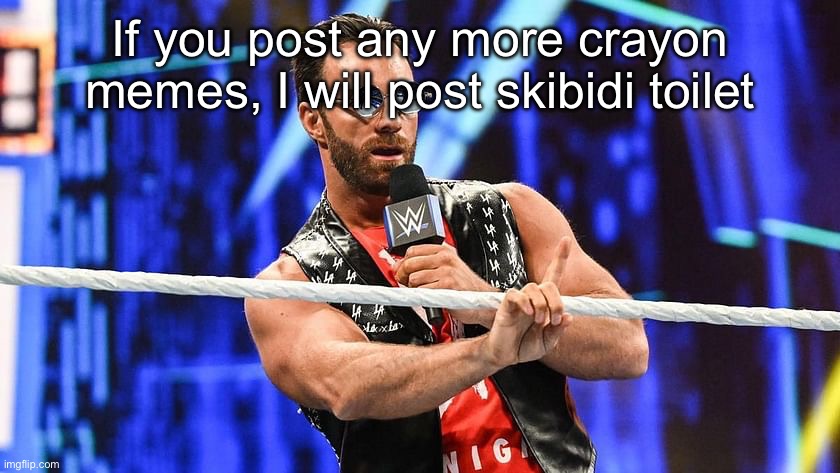 la knight nah nah | If you post any more crayon memes, I will post skibidi toilet | image tagged in la knight nah nah | made w/ Imgflip meme maker