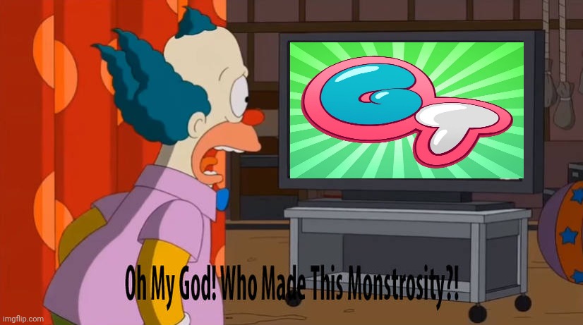 Krusty just watched gametoons | image tagged in krusty sees some cringe,gametoons,cringe worthy,reactions | made w/ Imgflip meme maker