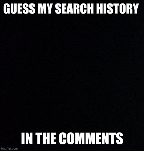 GUESS MY SEARCH HISTORY; IN THE COMMENTS | image tagged in search history | made w/ Imgflip meme maker