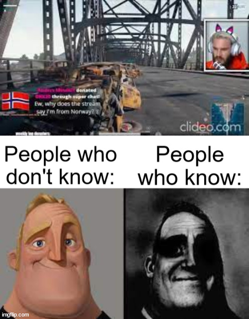 DON'T SAY IT! | image tagged in pewdiepie saying n wodr,mr incredible uncanny | made w/ Imgflip meme maker