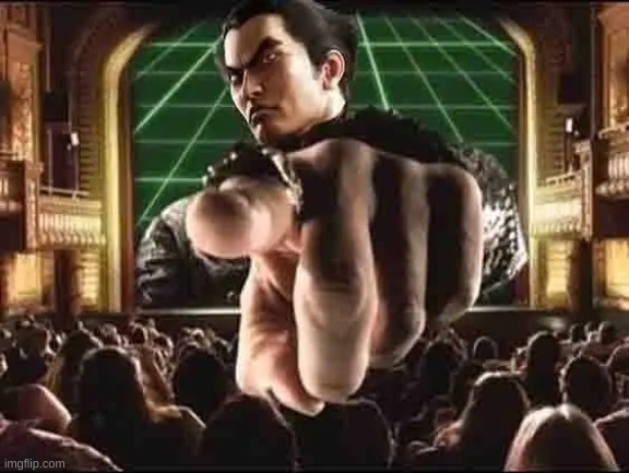 kazuya point | image tagged in kazuya point | made w/ Imgflip meme maker
