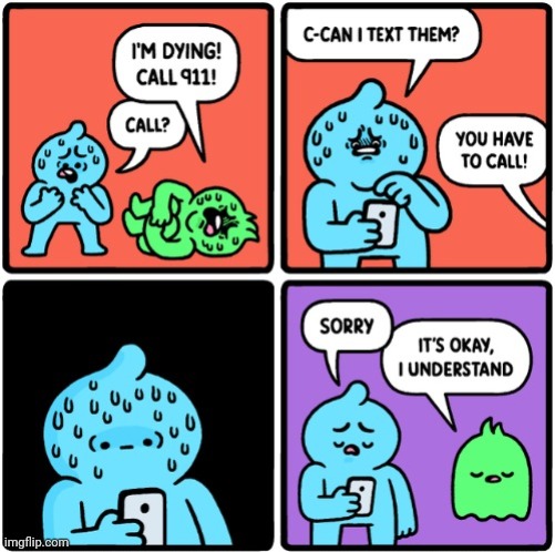 911 | image tagged in 911,dying,phone,text,comics,comics/cartoons | made w/ Imgflip meme maker