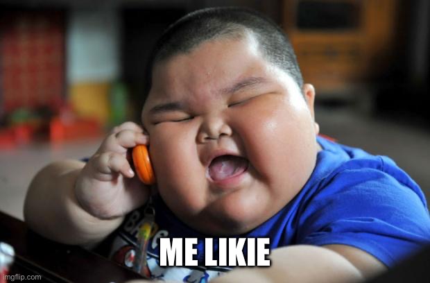 Fat Asian Kid | ME LIKIE | image tagged in fat asian kid | made w/ Imgflip meme maker