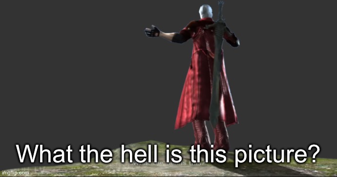 What the hell is this? - DMC4 | What the hell is this picture? | image tagged in what the hell is this - dmc4 | made w/ Imgflip meme maker