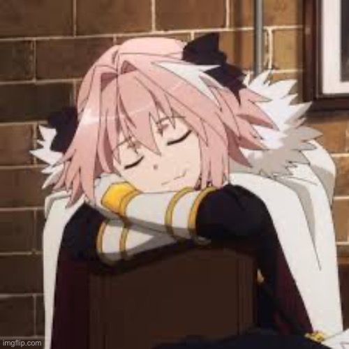 Sleeping Astolfo | image tagged in sleeping astolfo | made w/ Imgflip meme maker