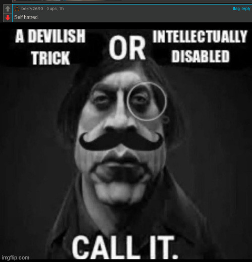 politics user in regards to anti zionist jews | image tagged in a devilish trick or intellectually disabed | made w/ Imgflip meme maker