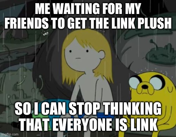 …. | ME WAITING FOR MY FRIENDS TO GET THE LINK PLUSH; SO I CAN STOP THINKING THAT EVERYONE IS LINK | image tagged in memes,life sucks | made w/ Imgflip meme maker