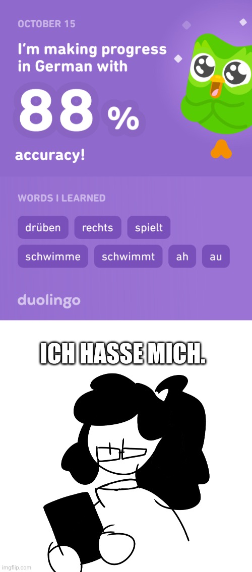 I did it, I finished a unit in one day | ICH HASSE MICH. | made w/ Imgflip meme maker