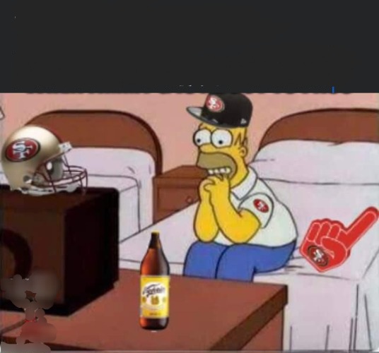 High Quality homer 49ers Blank Meme Template