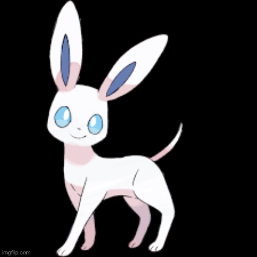 Sylveon without ribbons | image tagged in sylveon without ribbons | made w/ Imgflip meme maker