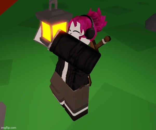 Me holding a random ass light fixture | image tagged in idk stuff s o u p carck,catalog avatar creator | made w/ Imgflip meme maker